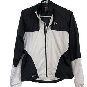Pearl Izlumi Biking Jacket Small Black & White Full Zip